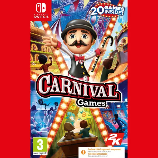 Take-Two Interactive Carnival Games - Code in a Box Standaard Nintendo Switch thumbnail