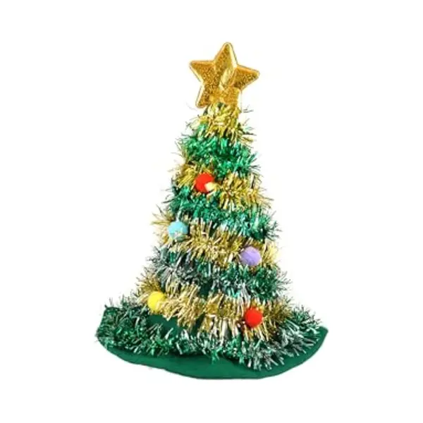 Henbrandt Kerstboom Hoed/muts - 43 Cm - Voor Volwassenen - Kersthoed/muts thumbnail