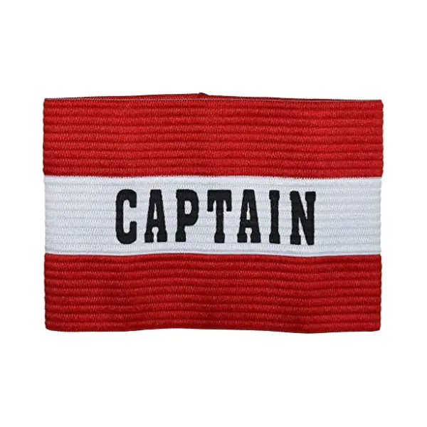 Precision Training Unisex-youth CaPTains Armband, Red, Junior, K-Rey-TR692S thumbnail