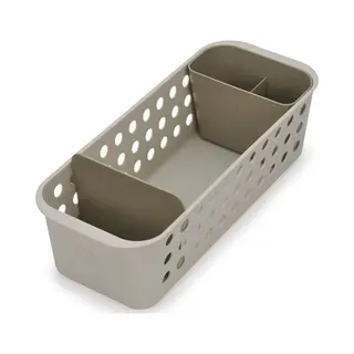 Joseph Joseph Joseph EasyStore Opbergmand Voor Badkamerbenodigdheden, Met Beweegbare Pot En Scheidingswand, Ecru