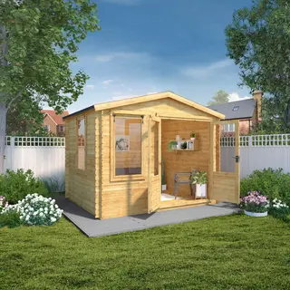 Adley 3.3m X 2.6m Newhaven Log Cabin - 19mm