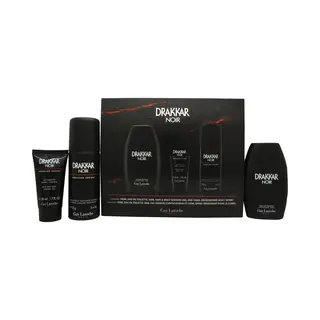 Guy Laroche, Schoonheidsgeschenkset, Drakkar Noir Geschenkset Van - 100ml Edt, 150ml Deodorant Spray, 50ml Douchegel
