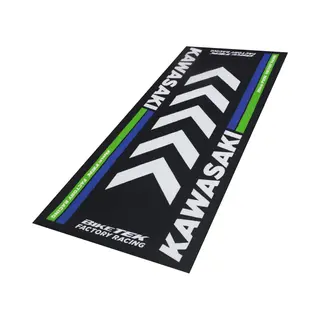 BikeTek Garagemat Kawasaki - Motor Mat - Olie- En Waterbestendig - 190x80cm