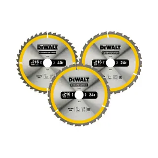 DeWALT DT1962-Qz cirkelzaagblad 21,6 cm 3 stuk(s)