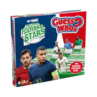 Winning Moves World Football Stars Guess Who? Brettspiel, Spielen Mit Mbappé, Cole Palmer, Núñez Und Harry Kane, Einfach Aufzubauen, Geschenk Ab 6