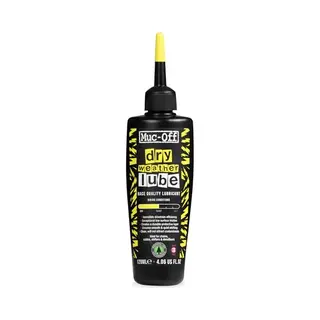 Muc Off Muc-Off Dry Chain Lube - Wax-Based Biodegradable Bike Chain Oil For Dry Weather - Silky Gear Shifts - Mtb, Road & Cyclocross Biking Essentials - 120ml
