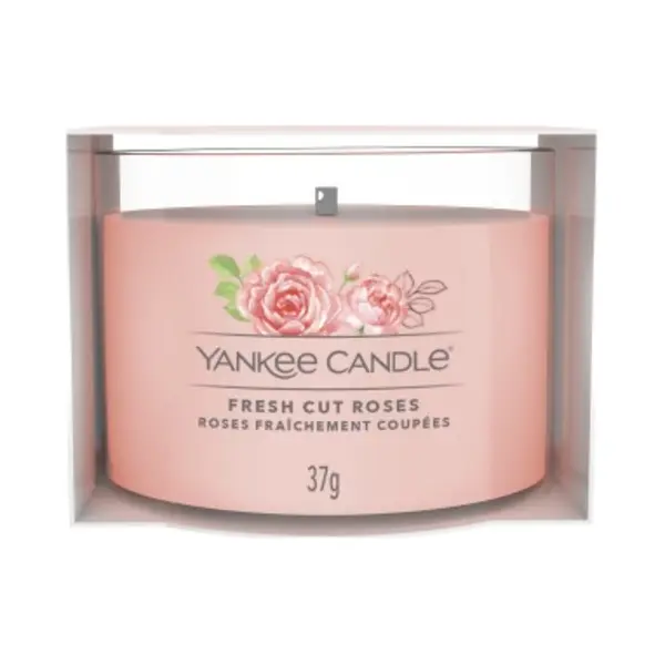 Yankee Candle Fresh Cut Roses wax candle Round Rose Pink 1 pc(s) thumbnail