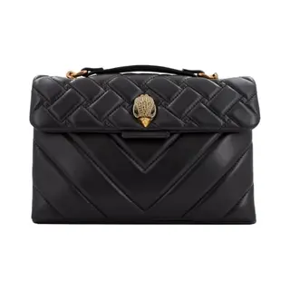 Kurt Geiger Leather Kensington Zwart/Zilver