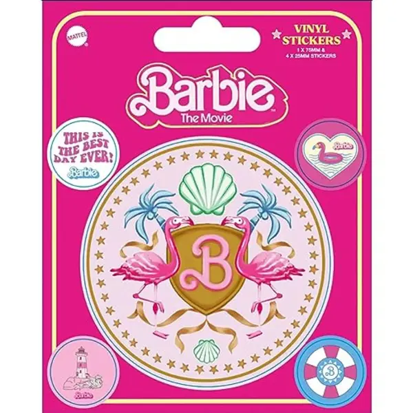 Pyramid International Sticker Pack Of 5 Barbie Stickers (This Is The Best Day Ever) thumbnail