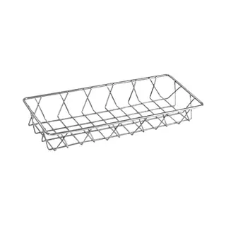 Olympia St/St Wire Display Basket 350X150X50mm Stainless Steel Holder Bakeries