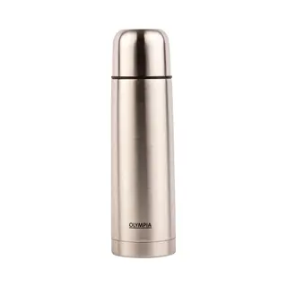 Dubbelwandige Thermosfles / Thermoskan - Rvs - 1 Liter - Olympia - Dubbelwandig