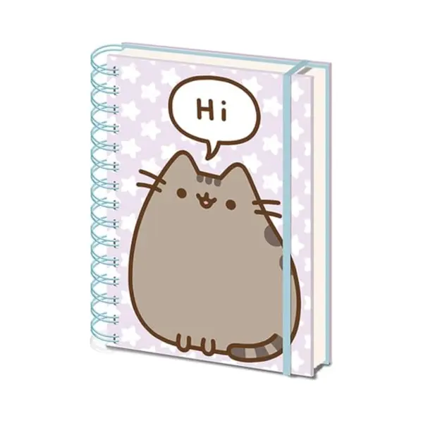 Pusheen the Cat Pyramid International, Pusheen (Pusheen Says Hi) A5 Wiro Notebook – Adorable And Practical Notebook For Fans Of Pusheen, One Size thumbnail