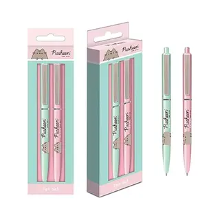 Pusheen 2 Stuks Balpen (botanisch Patroon) Officieel Product