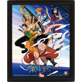 Pyramid International One Piece 3D Lenticular Poster Straw Hat Pirates Assault 26 X 20 Cm Poster & Wallscrolls