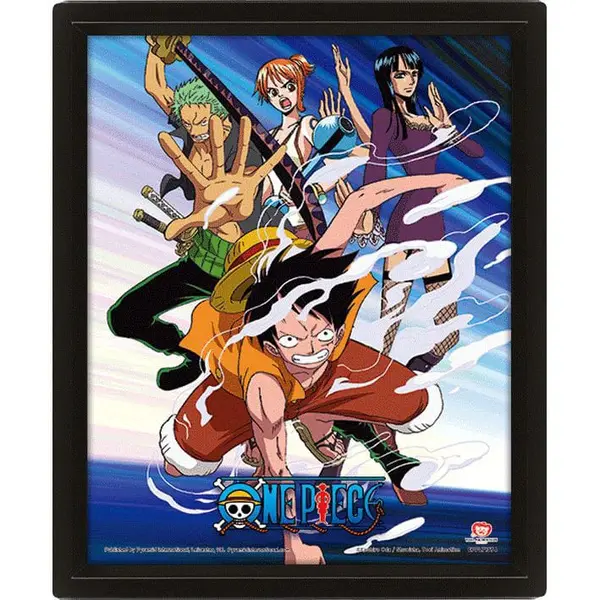 Pyramid International One Piece 3D Lenticular Poster Straw Hat Pirates Assault 26 X 20 Cm Poster & Wallscrolls thumbnail
