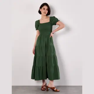 Apricot Zomerjurk Donkergroen