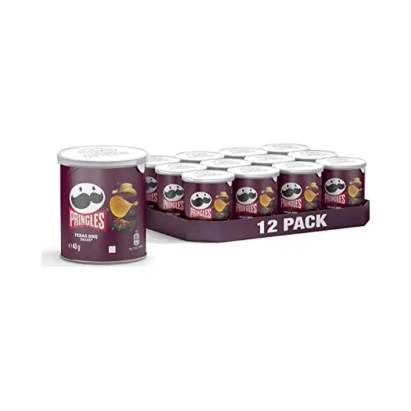 Pringles Texas Bbq Sauce Potato Chips, Barbecue, 480 G, Pack Of 12 thumbnail