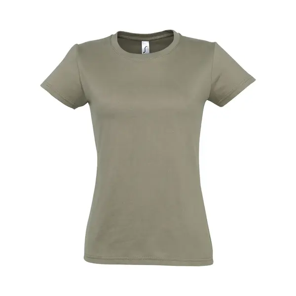 Sol'S Women's Imperial Short-Sleeved T-Shirt In Khaki | Size, 2XL thumbnail