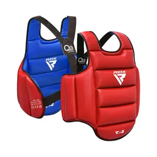 Rdx Sports store Rdx T2 Karate Chest Guard - S/M / RedBlue