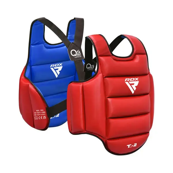 Rdx Sports store Rdx T2 Karate Chest Guard - S/M / RedBlue thumbnail