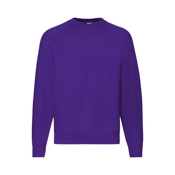 Fruit Of The Loom Men's Raglan Sleeve Belcoro Sweatshirt In Purple | Size, 2XL thumbnail