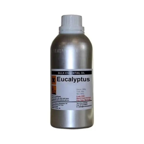 Ancient Wisdom Etherische Olie Eucalyptus 500ml - 100% Essentiële Eucalyptus Olie - Etherische Oliën In Bulk - Aromatherapie - Diffuser Olie thumbnail