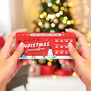 Gift Republic Christmas Sound Box - Sound Effects Gadget With 12 Festive Noises - Fun Stocking Filler Sound Machine – Novelty Toy For Kids & Adults