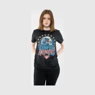 Lynyrd Skynyrd Eagle & Stars T-Shirt In Black | Size, Small