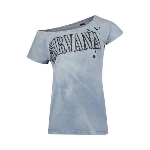 Nirvana T-shirt - In Utero Collage - M Tot Xxl - Voor Vrouwen - Lichtblauw thumbnail