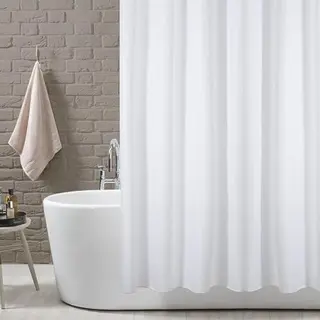 Kav – Douchegordijn - 180x220cm - Polyester - Wit
