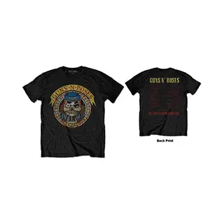 Rock Off Guns N' Roses - Skull Circle Heren T-shirt - 2XL - Zwart