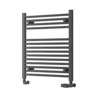 Eastbrook Electric Only Biava Multirail Hv Straight Towel Radiators - Matt Anthracite - Various Sizes - 688mm X 600mm