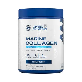 Applied Nutrition Marine Collagen Powder - Hydrolysed Collagen Protein, Healthy Skin, Hair, Nails (Unflavoured) (300g - 25 Servings)