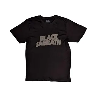 Rock Off Black Sabbath - Wavy Logo Heren T-shirt - M - Zwart