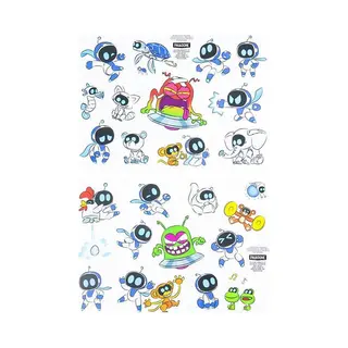 Paladone Products Paladone Astro Bot Stickers - Gadget Sticker Set Met 4 Vellen