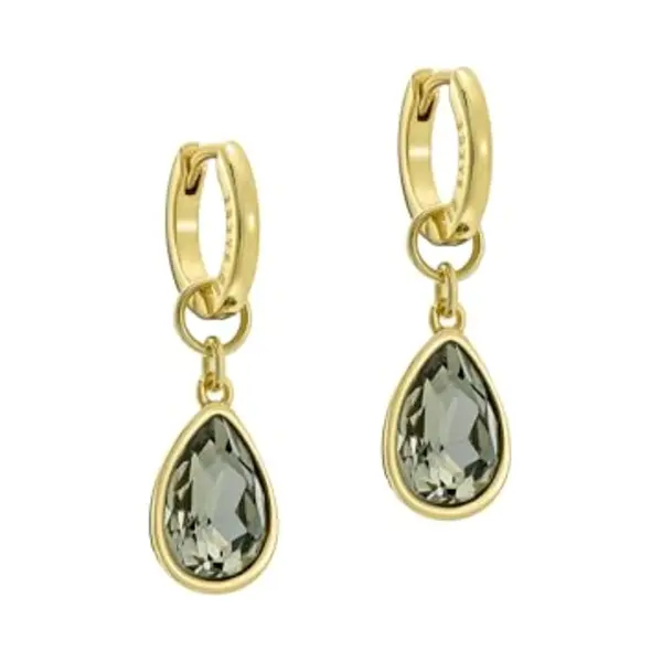 Ted Baker Gold Davina Grey Teardrop Huggies - Gold thumbnail