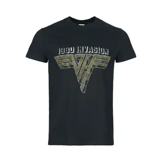 Van Halen T-shirt - Van Halen '80 Invasion - S Tot Xxl - Voor Mannen - Zwart