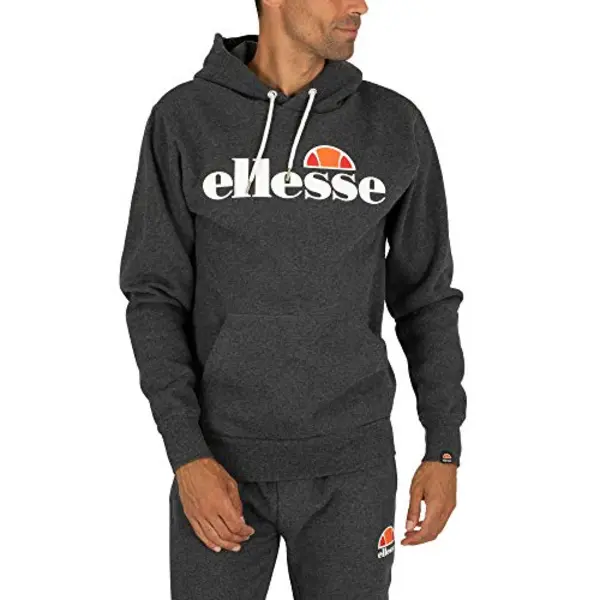 Ellesse Men's Gottero Hoody, Dark Grey Marl, S Uk thumbnail