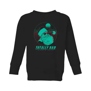 Totally Rad Christmas Kids' Sweatshirt - Black - 3-4 Years - Black