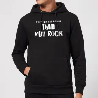 Candlelight Just For The Record, Dad You Rock Hoodie - Black - Xl - Black