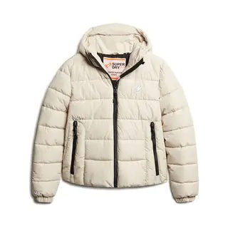Superdry Hooded Spirit Sports Puffer Damesjas, Pelikaan, 38