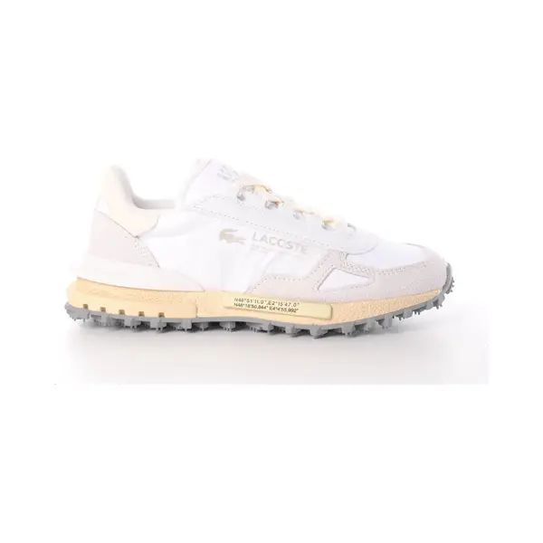 Lacoste Dames Sneaker Elite D Suède En Nylon Off White thumbnail