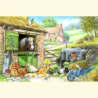 House Of Puzzles Legpuzzel Xxl Down On The Farm 250 Stukjes Dieren.