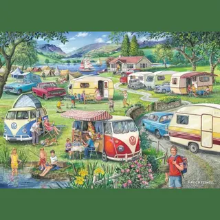 House Of Puzzles Happy Holidays - 1000 Stukjes Rustiek Landschap - Vanaf 3 Jaar