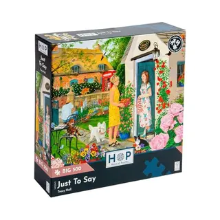 The House Of Puzzles - Just To Say Jigsaw - Big 500 Piece Jigsaws For Adults, Extra Large Pieces, Artist Illustrated, Scenic Landscape, Deluxe Puzzle