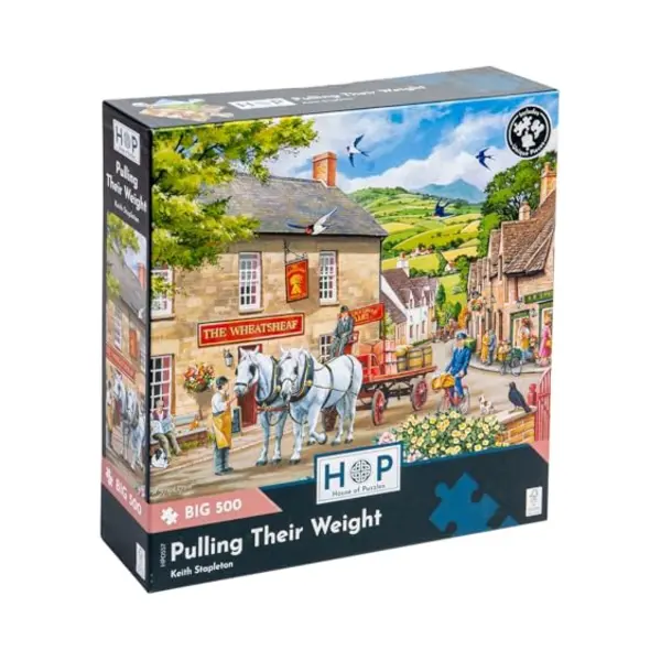 House Of Puzzles Pulling Their Weight Puzzel 500 Xl Stukjes thumbnail