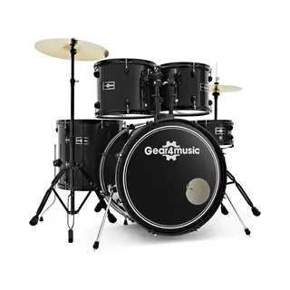 Bdk-1 Fullsize Beginnersdrumstel Van Gear4music, Zwart