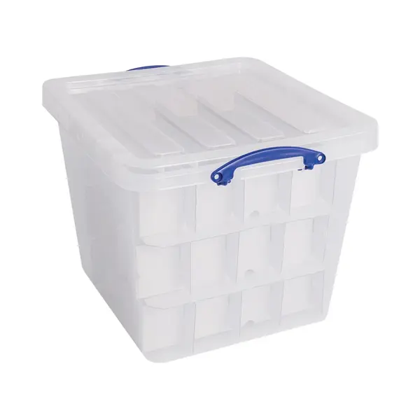 Really Useful Box Opbergdoos | 60 L | Met Inzetbakje | Transparant thumbnail