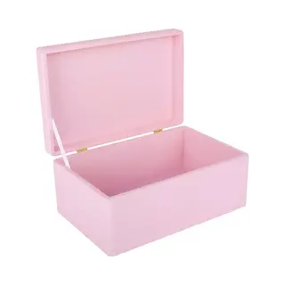 Creative Deco Grote Houten Doos Opbergdoos Roze | 30 X 20 X 14 Cm | Met Deksel | Documenten, Kostbaarheden, Speelgoed En Gereedschap