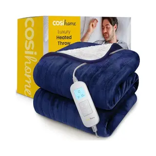Cosi Home – Elektrische Deken – Luxe Fleece En Sherpa Wol - 180 X 130 Cm - Warmtedeken Met 10 Warmtestanden, 10-Uurs Timer En